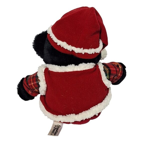 Dan Dee Snowflake Teddy Bear Vest Plaid Christmas Stuffed Animal 2007 13.5" - Picture 4 of 8
